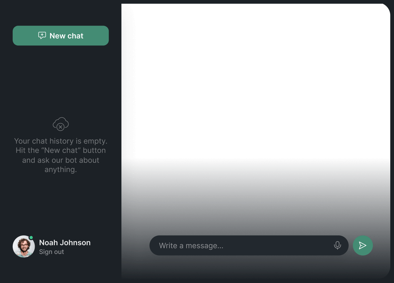 AI reply workspace