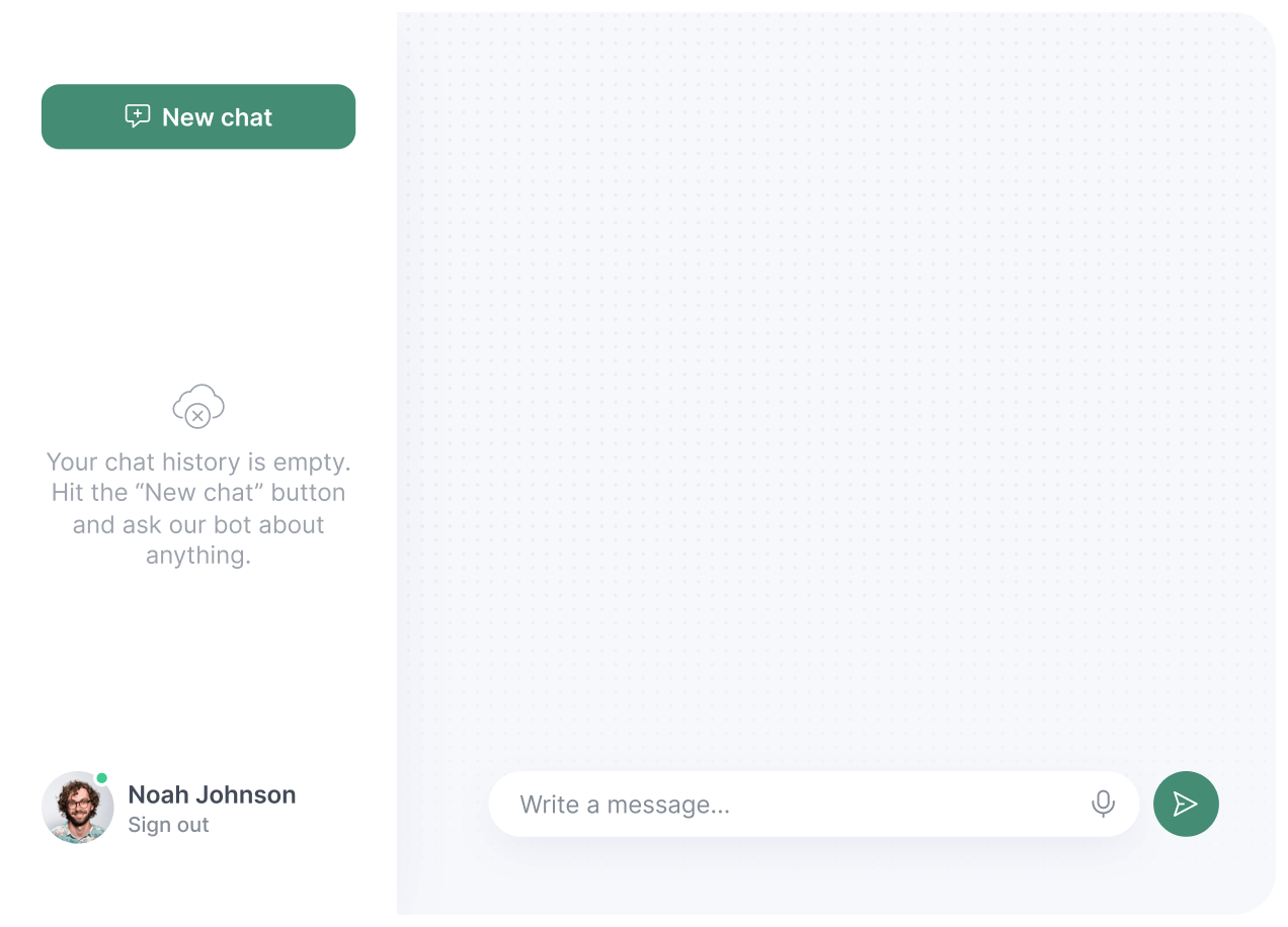 AI reply workspace
